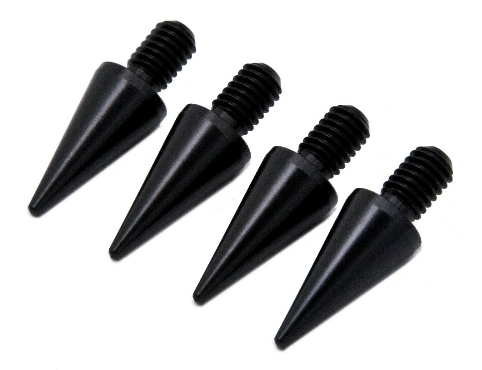 Black Aluminium Speaker Spikes M6 - Set of 4